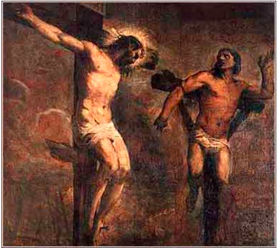  Christ and the Good Thief, &nbsp;Titian, c. 1566 