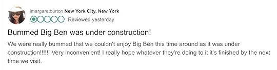 People unhappy about Big Ben repairs leave reviews