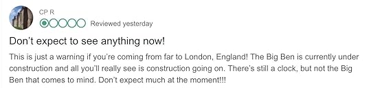 People unhappy about Big Ben repairs leave reviews