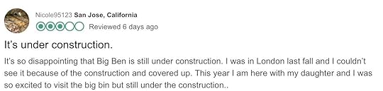 People unhappy about Big Ben repairs leave reviews