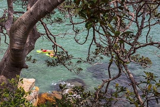 Tubing down a river in the summertime