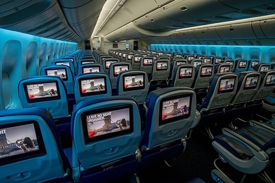 Wider televeision screens on Delta Airlines