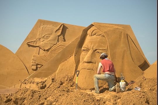 Disney sand sculpture Belgian festival