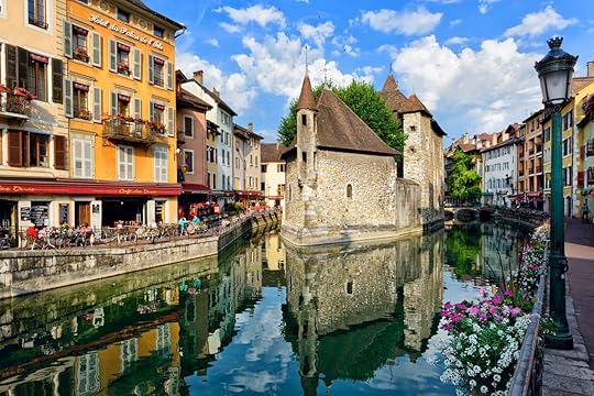 Annecy, France canal