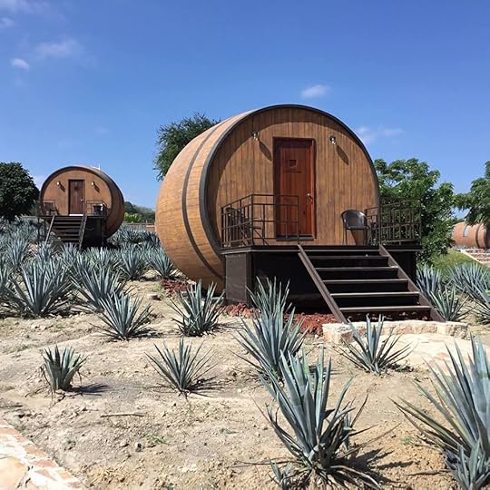 Tequila barrel hotel room