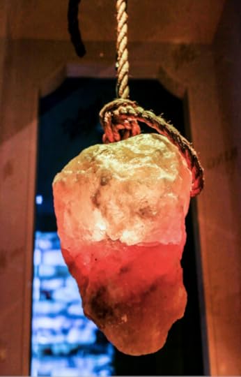 Salt block at Garden City Hotel restaurant