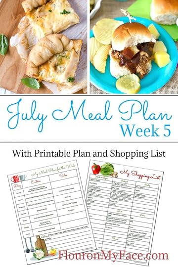 Flour On My Face July Weekly Meal Plan 5