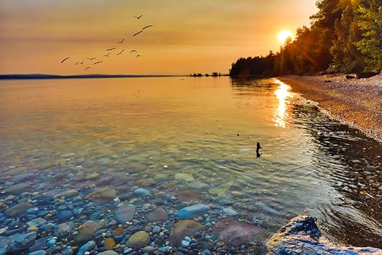 Lake Michigan at sunrise