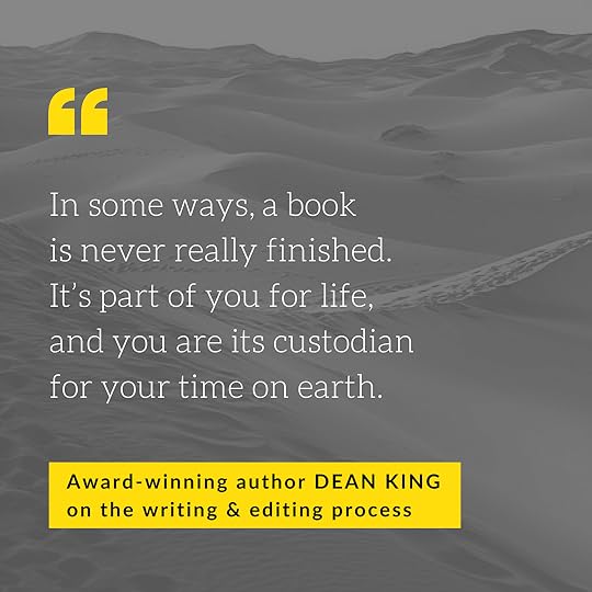 Dean King - custodian of your story quote
