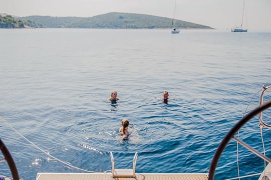 Yacht Week Croatia swimmers