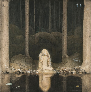 John_Bauer_-_Princess_Tuvstarr_gazing_down_into_the_dark_waters