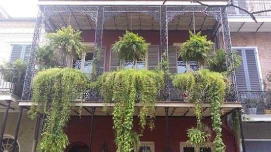 The Backpacking Housewife New Orleans floral balcony
