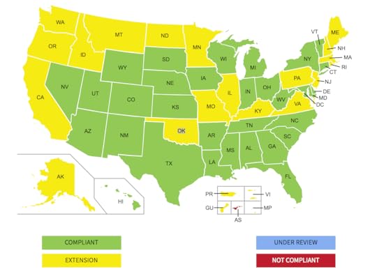 Real ID Act Compliancy Map