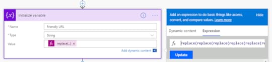 How to convert string to URL friendly string with Microsoft Flow