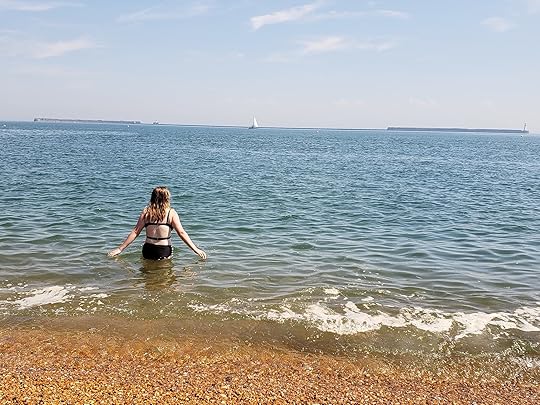 Image may contain: one or more people, ocean, sky, outdoor, nature and water