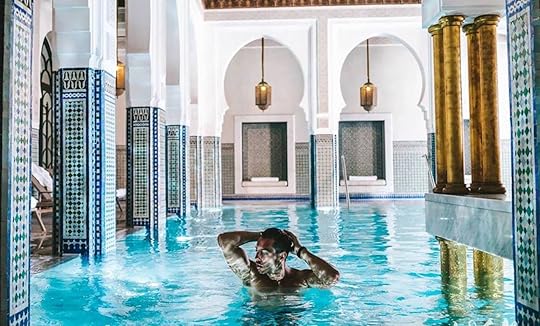 La Mamounia Marrakech guest in pool