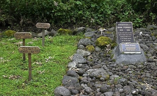 dian fossey's grave besides her most beloved gorilla