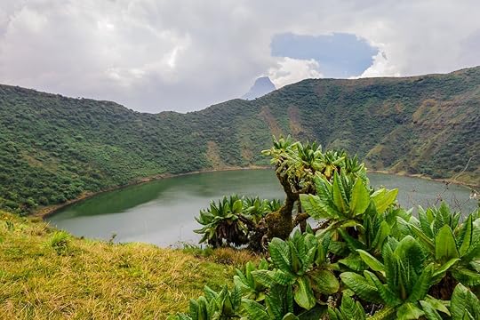 Bisoke crater lake, Volcanoes National Park, Rwanda