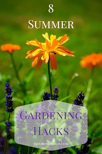 8 Summer Gardening Hack to keep your garden green during the summer month via flouronmyface.com