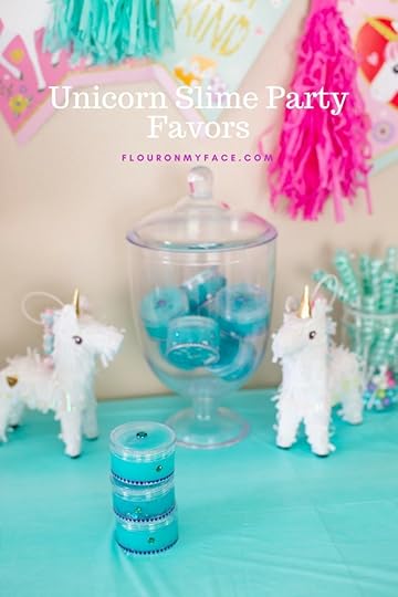 How to make Unicorn Slime Party Favors