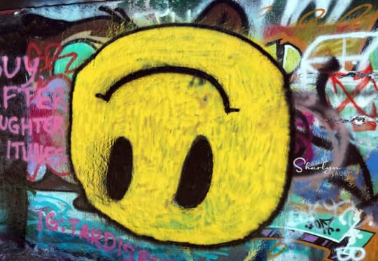 upside down smile, graffiti, graffiti art, disengagement, employee disengagement, employee engagement, employe
