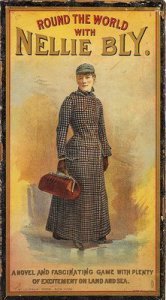 Nellie Bly, stunt journalism, A Poppy in Remembrance, Around the World in 72 Days, New York News, female journalists 19th century, faked madness for an asylum