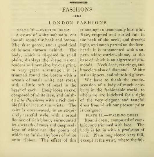 Ackermann's Fashion Plates August 1816 descriptions