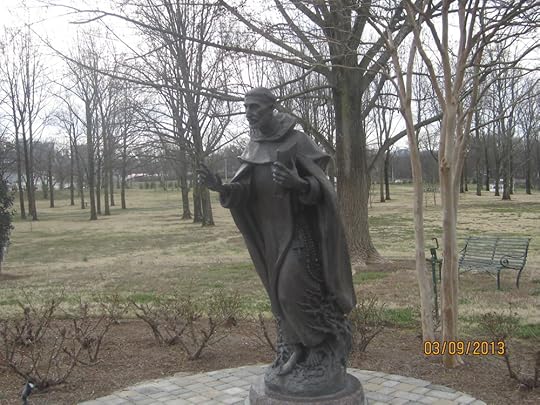 Statue of St. Dominic at the motherhouse of the Dominican Sisters of St. Cecilia in Nashville 
