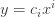 y=c_{i}x^{i}