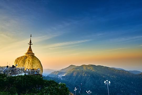 Golden Rock Pagoda at Mt. Kyaiktiyo, Myanmar