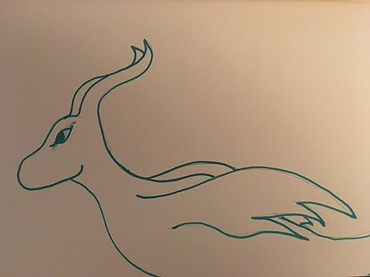 Blue dragon swimming