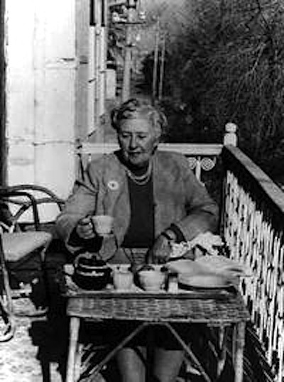 agatha with tea