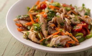 Vietnamese smoked fish salad