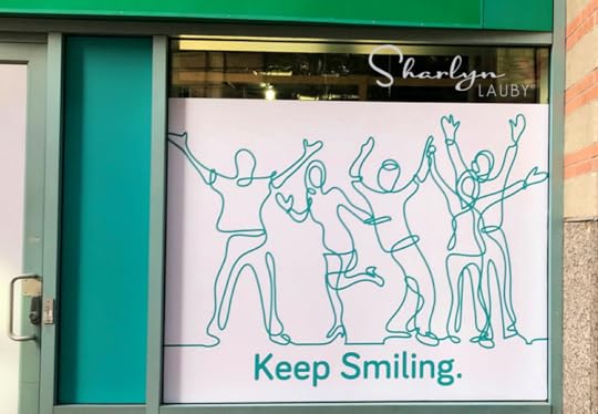 window art, store window, keep smiling, employee engagement, employee satisfaction, financial strategy