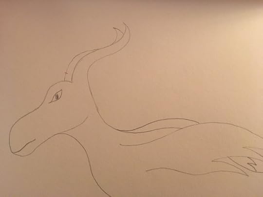 Dragon swimming underwater