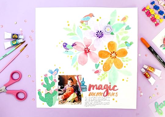 Zinia's Watercolor Flowers 1