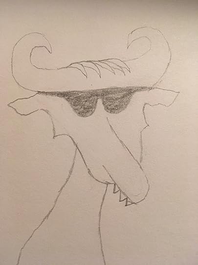 Dragon with sunglasses