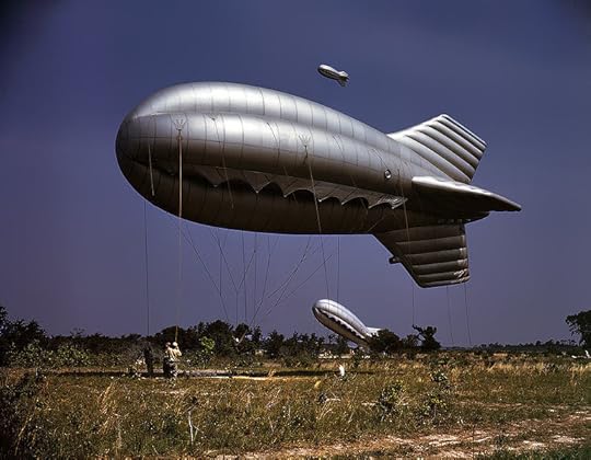 Barrage balloon, Parris Island, SC, May 1942 (Source: US Library of Congress)