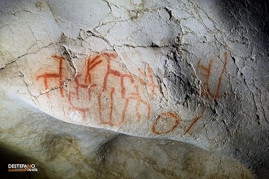 Scena di caccia nella Grotta dei Cervi. Foto per gentile concessione di Nicola Destefano, tutti i diritti riservati