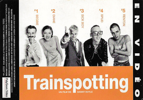 Ewan MacGregor, Robert Carlisle, Kelly Macdonald, Jonny Lee Miller and Ewen Bremner in Trainspotting (1996)