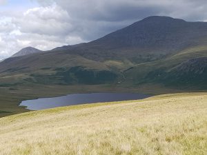Burnmoor Tarn, with Scafell and Great Gable behind