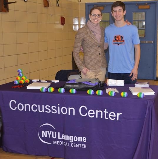Koby Bernstein with Dr. Elizabeth Barchi, NYC Concussion Center