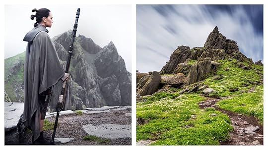 Skellig Michael and Star Wars shot