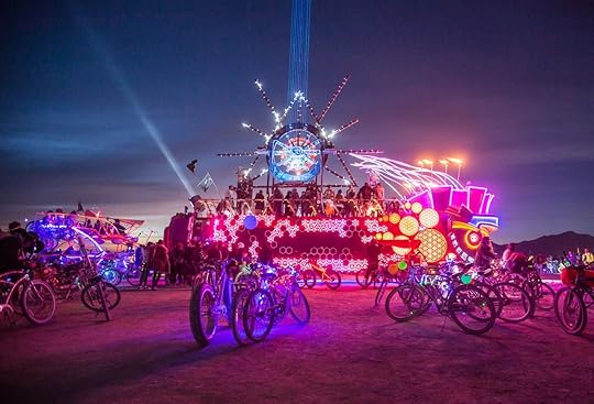 Scott Sporleder photo of Burning Man at night