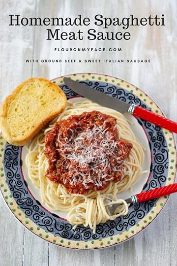 Homemade Spaghetti Meat Sauce recipe made in the crock pot.