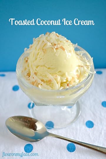 Homemade Toasted Coconut Ice Cream via flouronmyface.com