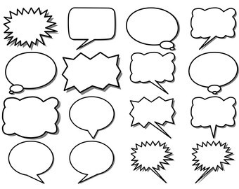 Image result for talk bubbles thought bubbles