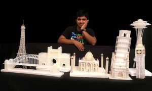Sreenivasulu’s Architectural Wonders from Reused Plastic Pen Refills