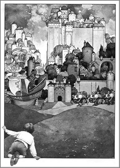 Its Walls were as of Jasper - illustration by Maxwell Parrish