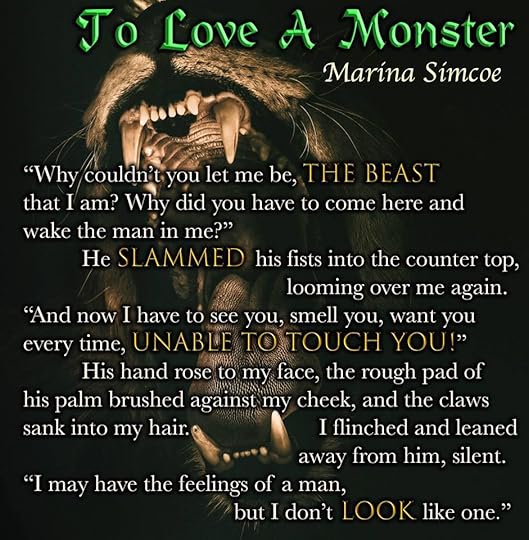 to love a monster by marina simcoe